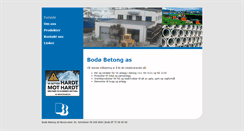 Desktop Screenshot of bodobetong.no
